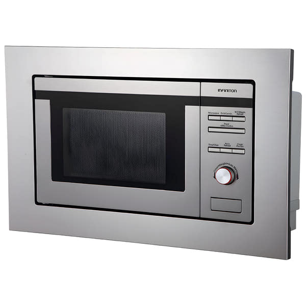 microondas integrable Infiniton IMW-1620 acero inoxidable frontal
