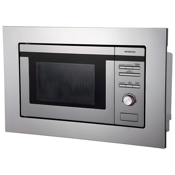 microondas integrable Infiniton IMW-1620 acero inoxidable frontal
