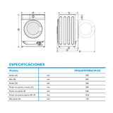 Lavadora integrable Midea MFA06W90BA/W-ES 9 kg 1400 rpm Clase A