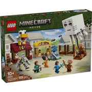 Set LEGO Minecraft 21273 con Steve y Natalie defendiéndose del Globo de Ghast.
