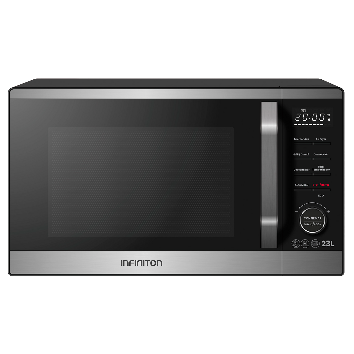 Microondas Infiniton MW-AF23C80 23L Negro - vista frontal