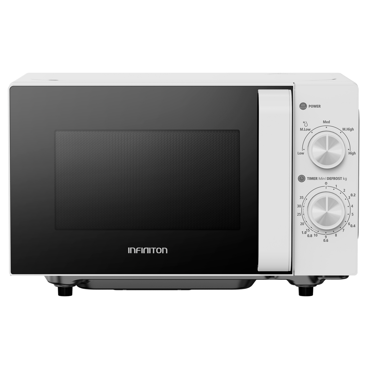 Microondas Infiniton MW-FW2070 20L Blanco - vista frontal
