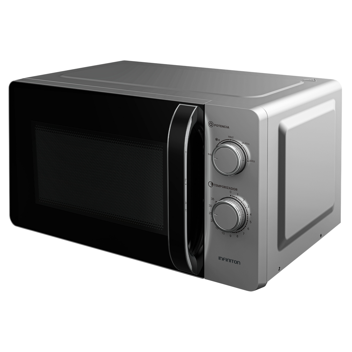 Microondas Infiniton MW-HS2070 20L Plata - vista frontal