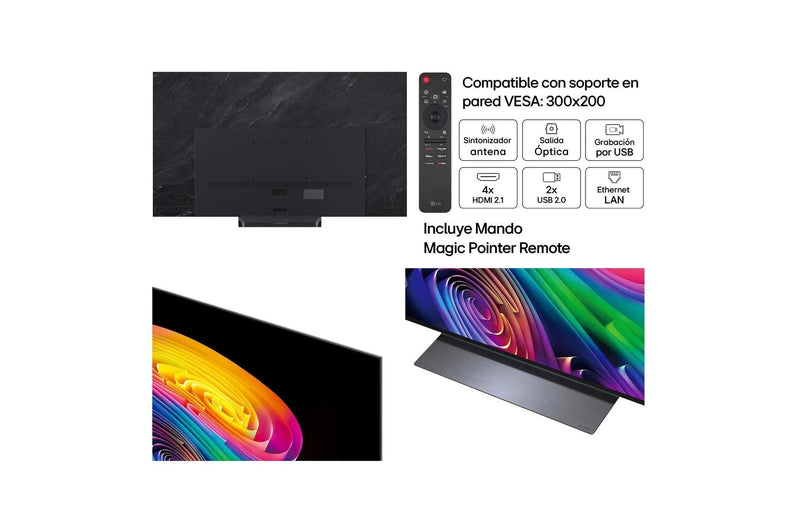 Televisor LG OLED65C64LA OLED evo 4K de 65 pulgadas