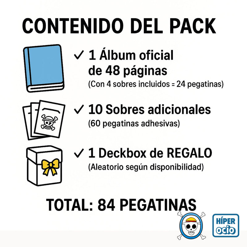 Pack One Piece Rumbo a Egghead - Álbum Oficial + 10 Sobres Adicionales