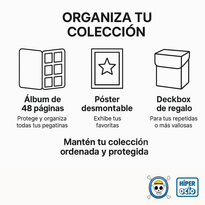 Pack One Piece Rumbo a Egghead - Álbum Oficial + 10 Sobres Adicionales