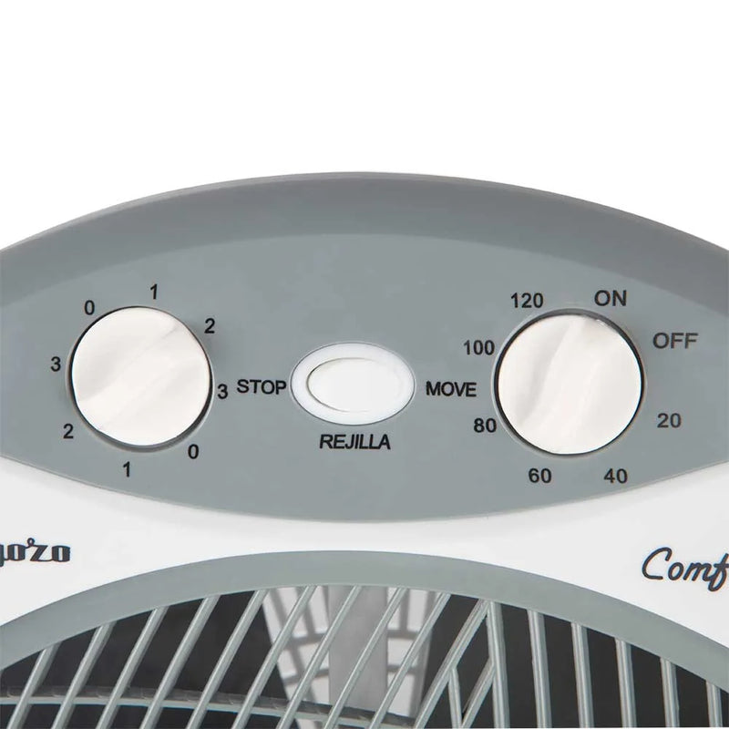 Ventilador Box Fan Orbegozo BF 1030 - panel de control