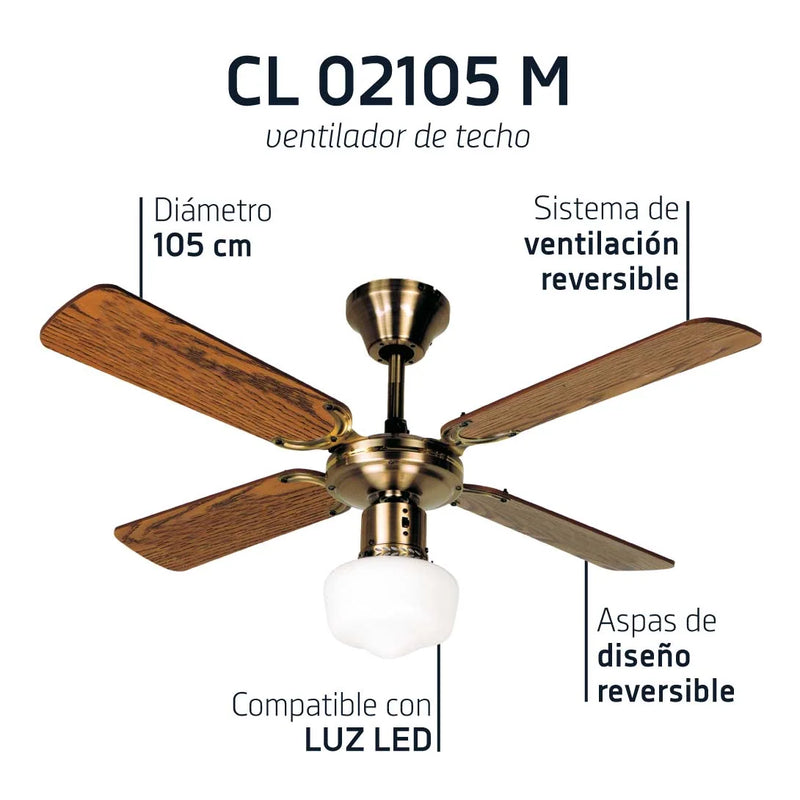 Ventilador de techo Orbegozo CL 02105 M - detalle