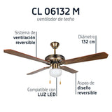 Ventilador de techo Orbegozo CL 06132 M - detalle