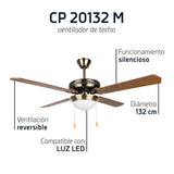 Ventilador de techo Orbegozo CP 20132 M - detalle