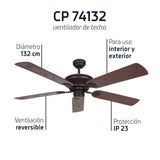 Ventilador de techo Orbegozo CP 74132 - detalle