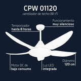 Ventilador de techo Orbegozo CPW 01120