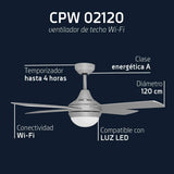 Ventilador de techo Orbegozo CPW 02120