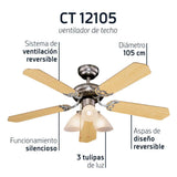 Ventilador de techo Orbegozo CT 12105 - detalle