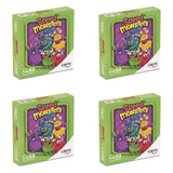 Pack de 4 cajas iguales del Speed Monsters Mini de Cayro (ref. 90562): cuatro cajas del mismo minijuego