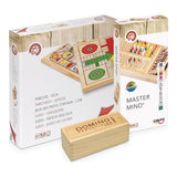 Pack Cayro: caja del Parchís y Oca de madera 632, caja del Master Mind de madera 626 y caja de madera del Dominó Competición 250