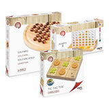Pack Cayro: cajas del Solitario de madera 630, Acierta 4 625 y Tic Tac Toe 680