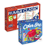 Pack Cayro: caja del Rummi Clasic 744 para 6 jugadores y caja del juego Colorline 332