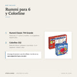 Infografía: qué incluye el pack Cayro de Rummi Classic 744 Grande y Colorline 332