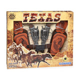 Caja del Set Texas Gonher 234/0 con dos revólveres de 8 tiros, cartucheras y cinturón