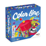 Caja del juego Colorline Cayro 332 con el saca-bolas, la campana y las tiras de colores
