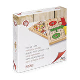 Caja del Parchís y Oca de madera Cayro 632 con el tablero reversible en la portada