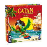 Caja del juego de mesa Catan Junior de Devir con el loro pirata
