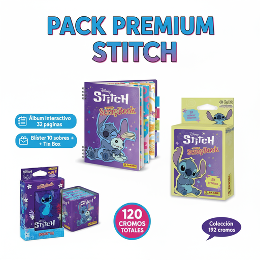 Pack Stitch Premium con infografía