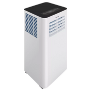 Aire acondicionado portátil Infiniton PACSF25A, lateral con panel de control LED y rejilla de ventilación