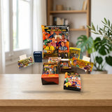 Panini Adrenalyn XL LaLiga 2025-26 — Pack Premium Coleccionista Total (Megapack + Tin Box  sobre una mesa de madera