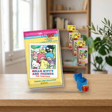 Panini Hello Kitty and Friends Fun Together — Megapack + 24 Sobres (Pack Coleccionista) sobre una mesa de madera