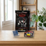 Panini Stranger Things HC Trading Cards — Megapack + 24 Sobres (Pack Coleccionista Netflix sobre una mesa de madera