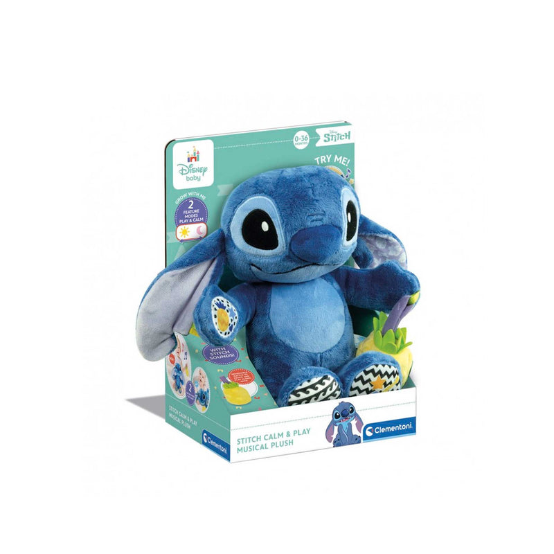peluche stitch calm and play clementoni
