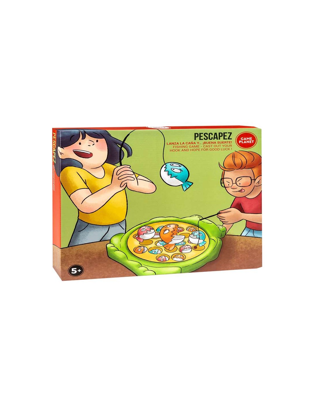 Toy Planet Pescapez — juego de pescar peces de colores con pecera giratoria para niños