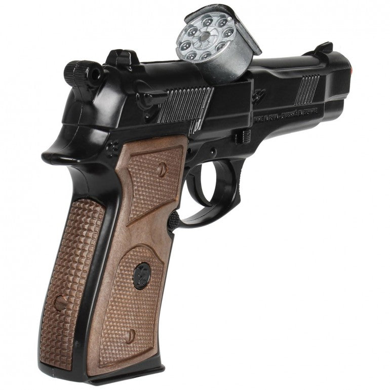 Gonher Pistola Policía 8 Trios Negra (39/6)