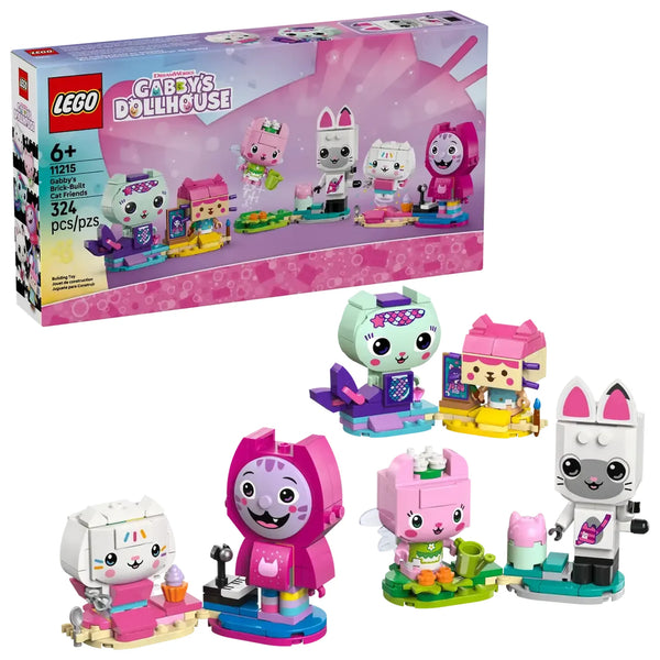 Set LEGO Gabby's Dollhouse 11215 con 5 personajes construibles y accesorios de juego
