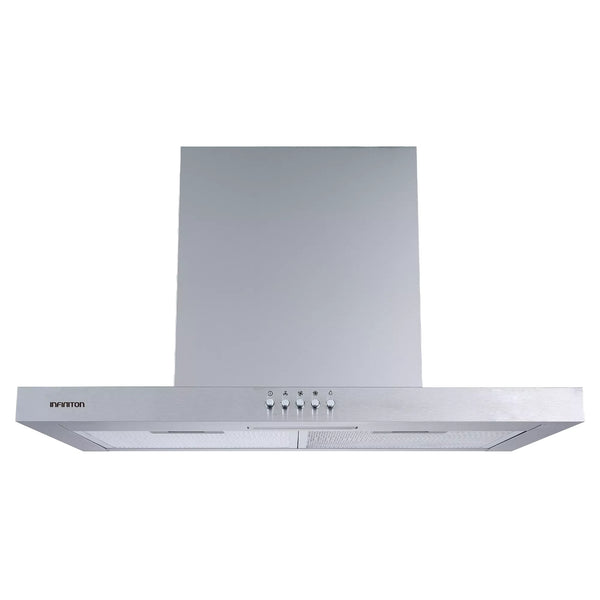 Campana Extractora Infiniton CMPT-TSH6B40 de 60cm en acero inoxidable con iluminación LED integrada, diseño T-invertida para instalación en pared

