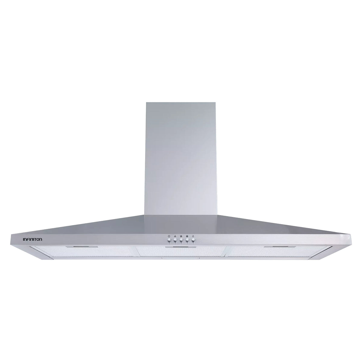 Campana Extractora Piramidal Infiniton CMPP-94XBJ de 90cm en acero inoxidable con diseño piramidal elegante e iluminación LED integrada
