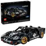 Caja trasera LEGO Technic Ford GT40 MKII 1966 mostrando funciones del modelo