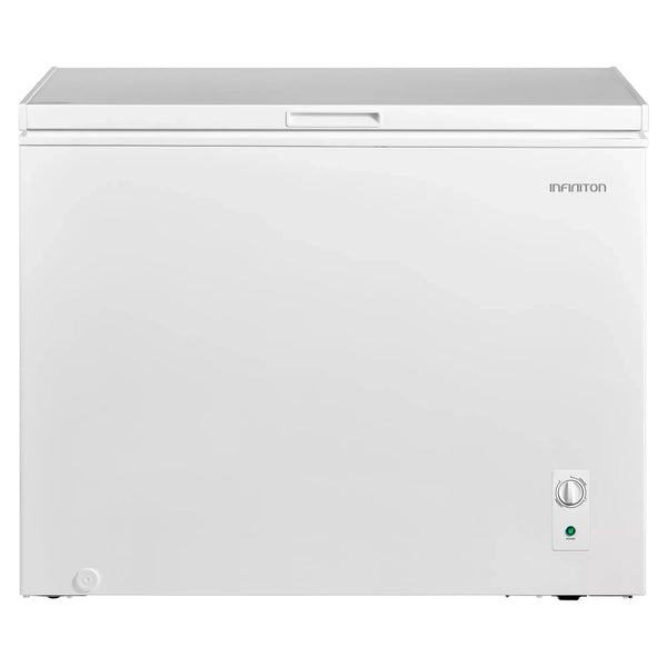 Congelador horizontal Infiniton CH-25H85BEH de 249 litros blanco con tecnología Dual System, función Stand By 45 horas, 41dB silencioso, clase energética E
