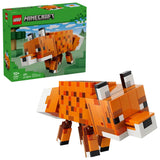 Caja trasera LEGO Minecraft El Zorro mostrando poses y movimientos ref. 21588