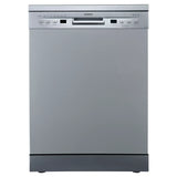 Lavavajillas DIW-60.6S de 60cm acabado plata con panel de control electrónico LED, capacidad para 12 servicios, función Extra Drying y 7 programas de lavado
