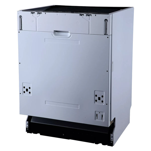 Lavavajillas integrable INFINITON DIW-BB606 de 60cm con acabado en plata y acero inoxidable, capacidad para 12 servicios, panel de control electrónico con display LED y 7 programas de lavado especializados
