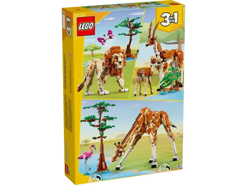LEGO 3 en 1 Safari de Animales Salvajes (31150)