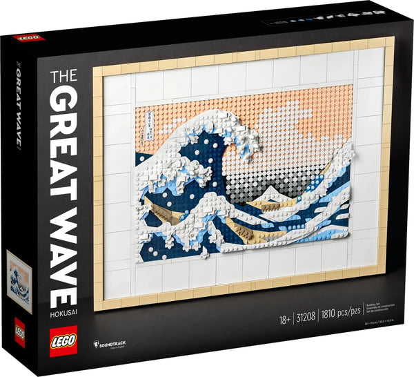 LEGO 31208 Hokusai La Gran Ola Art - Mosaico de la obra maestra japonesa para adultos
