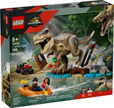 LEGO 76975 Huida por el Río y T. rex a la Caza - Set completo Jurassic World 199 piezas
