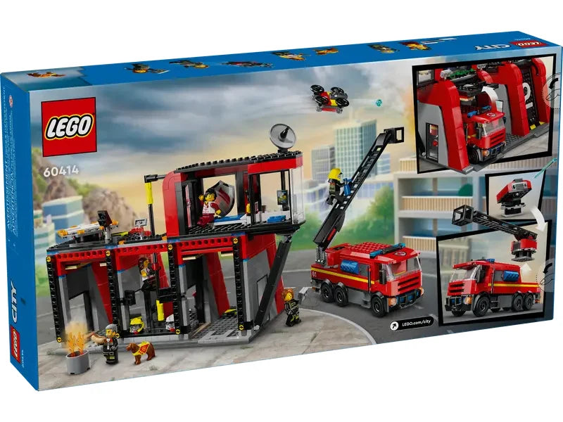 LEGO City Fire Parque De Bomberos Con Camión De Bomberos (60414)