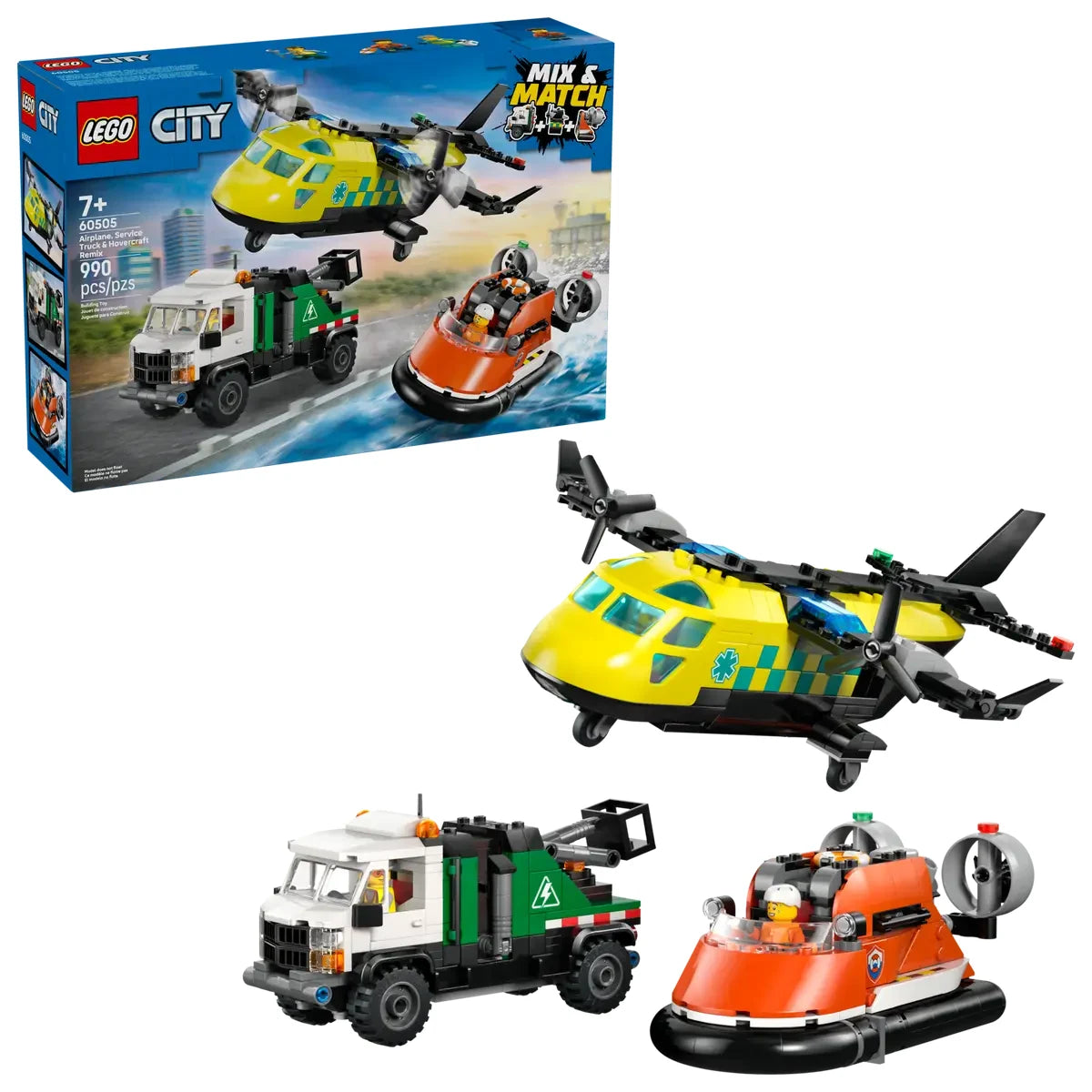 Set completo LEGO 60505 sistema modular 3 vehículos intercambiables
