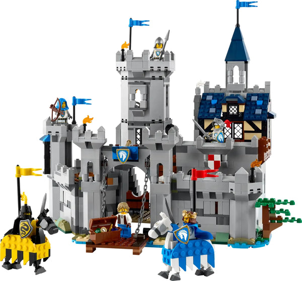 LEGO Creator 3en1 Castillo Medieval Caballeros del Corcel 31168 - Set completo de 1371 piezas con castillo que se abre, puente levadizo y 6 minifiguras
