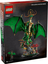 LEGO Dragón Guardián NINJAGO 71847 - Caja del set de construcción de 1650 piezas con dragón dorado articulado